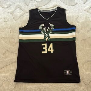 USED Giannis Antetokounmpo #34 Milwaukee Bucks Jersey 2020 Statement Size YL